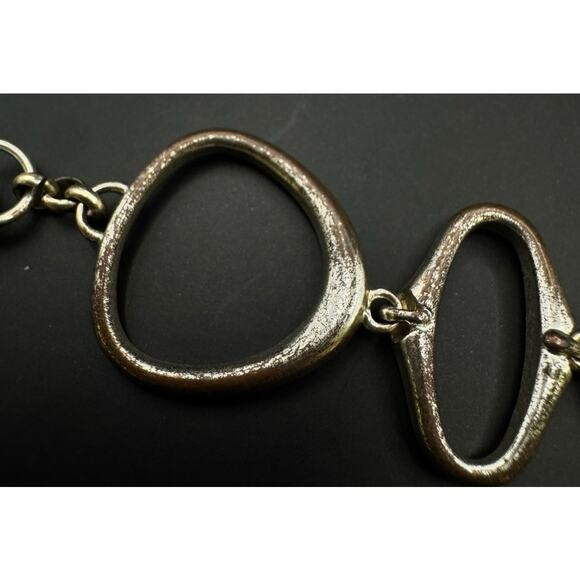 Vintage Fossil Silver-tone Oval Link Bracelet - Picture 4 of 7